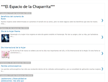 Tablet Screenshot of elespaciodelachaparrita.blogspot.com