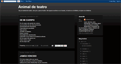 Desktop Screenshot of animaldeteatro.blogspot.com