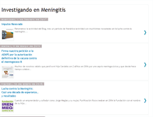 Tablet Screenshot of investigandoenmeningitis.blogspot.com