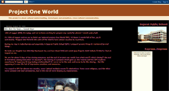 Desktop Screenshot of project-oneworld.blogspot.com