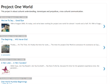 Tablet Screenshot of project-oneworld.blogspot.com