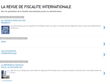 Tablet Screenshot of larevuedefiscaliteinternationale.blogspot.com