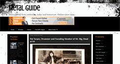 Desktop Screenshot of metal-guide.blogspot.com
