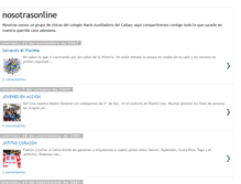 Tablet Screenshot of nosotrasonlineperiodismo.blogspot.com