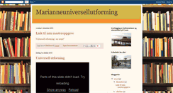 Desktop Screenshot of marianneuniversellutforming.blogspot.com