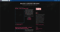 Desktop Screenshot of maxelovesmusic.blogspot.com