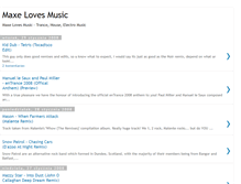Tablet Screenshot of maxelovesmusic.blogspot.com