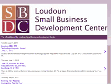 Tablet Screenshot of loudounsbdc.blogspot.com