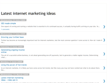 Tablet Screenshot of latestinternetmarketingideas.blogspot.com