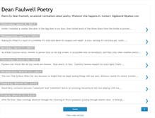 Tablet Screenshot of deanfaulwell-poetry.blogspot.com