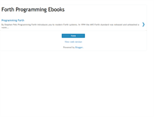 Tablet Screenshot of forthprogrammingebooks.blogspot.com