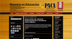 Desktop Screenshot of maestriaeneducacionusco.blogspot.com