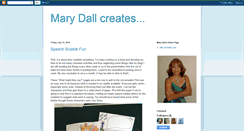 Desktop Screenshot of marydallcreates.blogspot.com