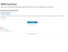 Tablet Screenshot of 4000franchises.blogspot.com