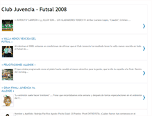 Tablet Screenshot of juvenciafutsal2008.blogspot.com