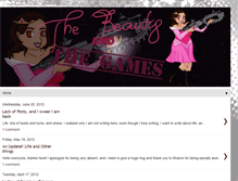 Tablet Screenshot of beautyandgames.blogspot.com