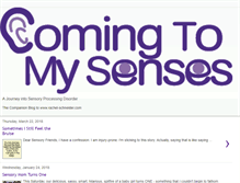 Tablet Screenshot of comingtosenses.blogspot.com