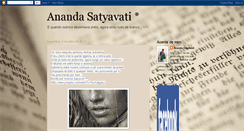 Desktop Screenshot of anandasatyavati.blogspot.com