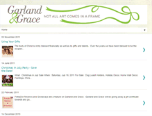 Tablet Screenshot of garlandandgrace.blogspot.com