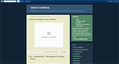 Desktop Screenshot of charisandaletheia.blogspot.com