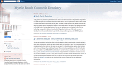 Desktop Screenshot of myrtlebeachcosmeticdentist.blogspot.com