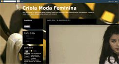 Desktop Screenshot of criolamodafeminina.blogspot.com