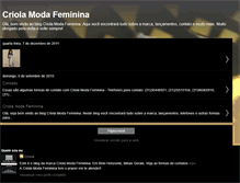 Tablet Screenshot of criolamodafeminina.blogspot.com