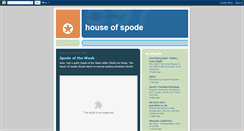 Desktop Screenshot of houseofspode.blogspot.com