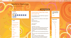 Desktop Screenshot of martinsopenings.blogspot.com