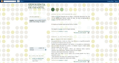 Desktop Screenshot of experienciadeinfantil.blogspot.com