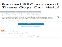 Tablet Screenshot of bannedgoogleaccount43.blogspot.com