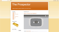 Desktop Screenshot of internetprospector.blogspot.com