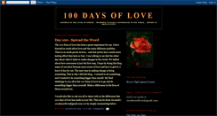 Desktop Screenshot of 100daysoflove.blogspot.com