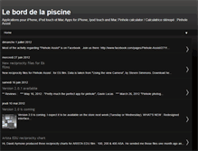Tablet Screenshot of leborddelapiscine.blogspot.com