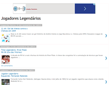 Tablet Screenshot of jogadoreslegendarios.blogspot.com