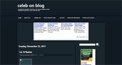 Desktop Screenshot of celeb-on-blog.blogspot.com