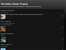 Tablet Screenshot of dailyclickerproject.blogspot.com