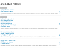 Tablet Screenshot of amish-quilt-patterns.blogspot.com