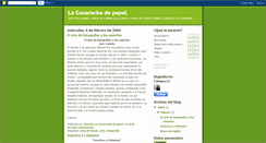 Desktop Screenshot of cucarachadepapel.blogspot.com