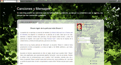 Desktop Screenshot of cancionesymensajes.blogspot.com