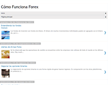 Tablet Screenshot of comofuncionaforex.blogspot.com