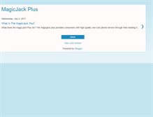 Tablet Screenshot of magicjackplus.blogspot.com