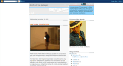 Desktop Screenshot of dontcallmekabayan.blogspot.com