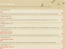 Tablet Screenshot of pastorspeaks.blogspot.com