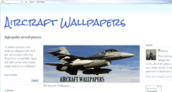 Desktop Screenshot of aircraft-wallpapers.blogspot.com