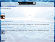 Tablet Screenshot of aircraft-wallpapers.blogspot.com