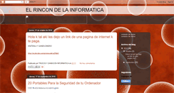 Desktop Screenshot of elrinconinformtico.blogspot.com