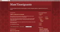 Desktop Screenshot of mamenseignante.blogspot.com