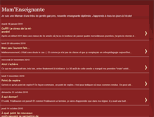 Tablet Screenshot of mamenseignante.blogspot.com