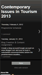 Mobile Screenshot of contemporaryissuesintourism.blogspot.com